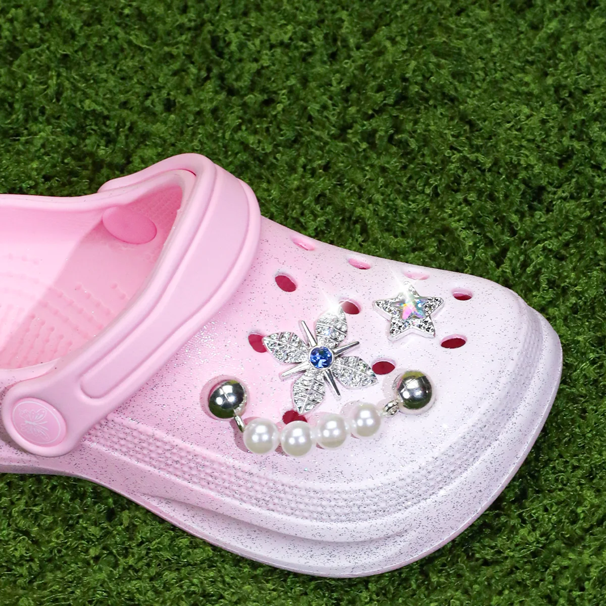 Kids Slip-On Clogs and Mules - Breathable, Waterproof, EVA Garden Shoes with Decorative Chain for Beach and Everyday Wear 168