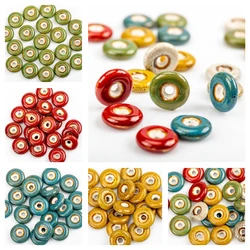 21# 20pcs Peace Buckle DIY Ceramic beads DIY  Beading Quality Ceramics beads 20pieces/lot #A122B