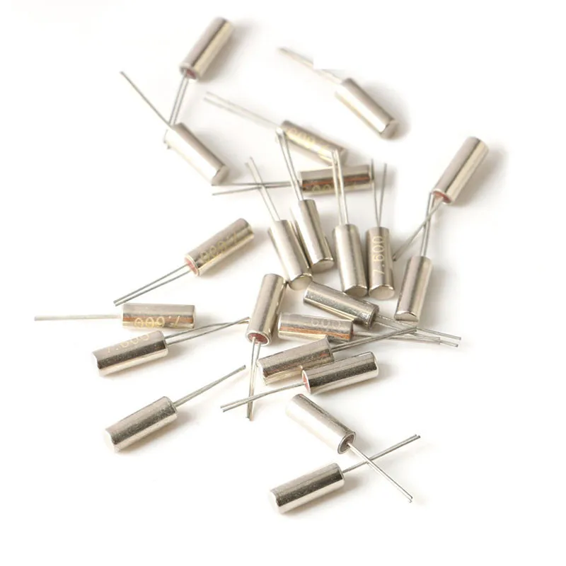 10PCS Cylindrical Crystal Oscillator 2*6  6/812/16/20/24/25/26/27M 32.768K