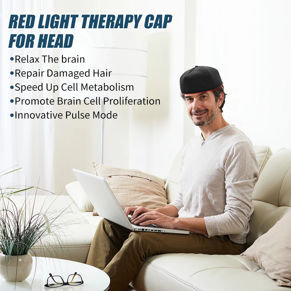 

120 PCS Red Light Therapy Cap for Hair Regrowth, Infrared light therapy for Thinning Hair Comb,LED Hat prevent Hair Loss