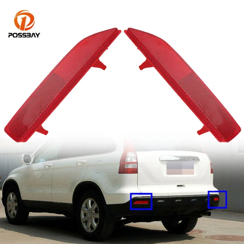 Car Rear Bumper Reflector Red Reflective Strip Auto Exterior Parts 33555-SWA-013 33505-SWA-013 for Honda CRV CR-V 2007 2008 2009