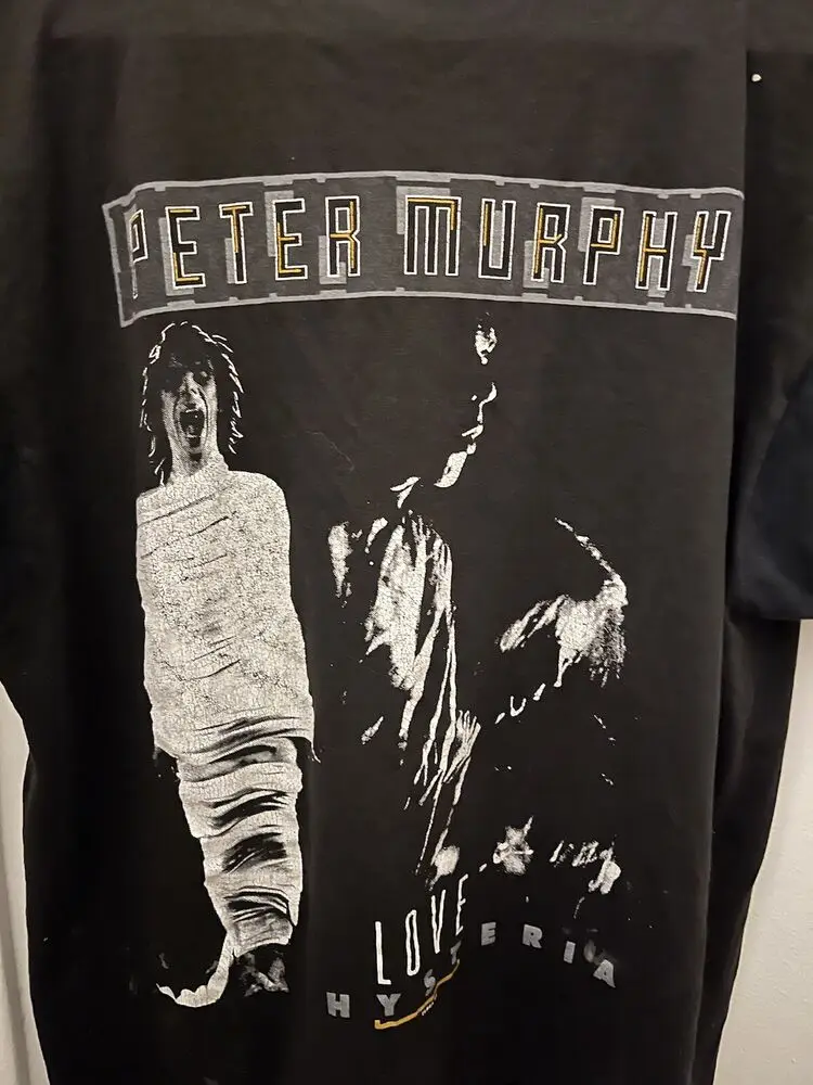 True Vintage 1988 Peter Murphy “Love Hysteria” Shirt Funny Short Sleeve Tshirt Streetwear