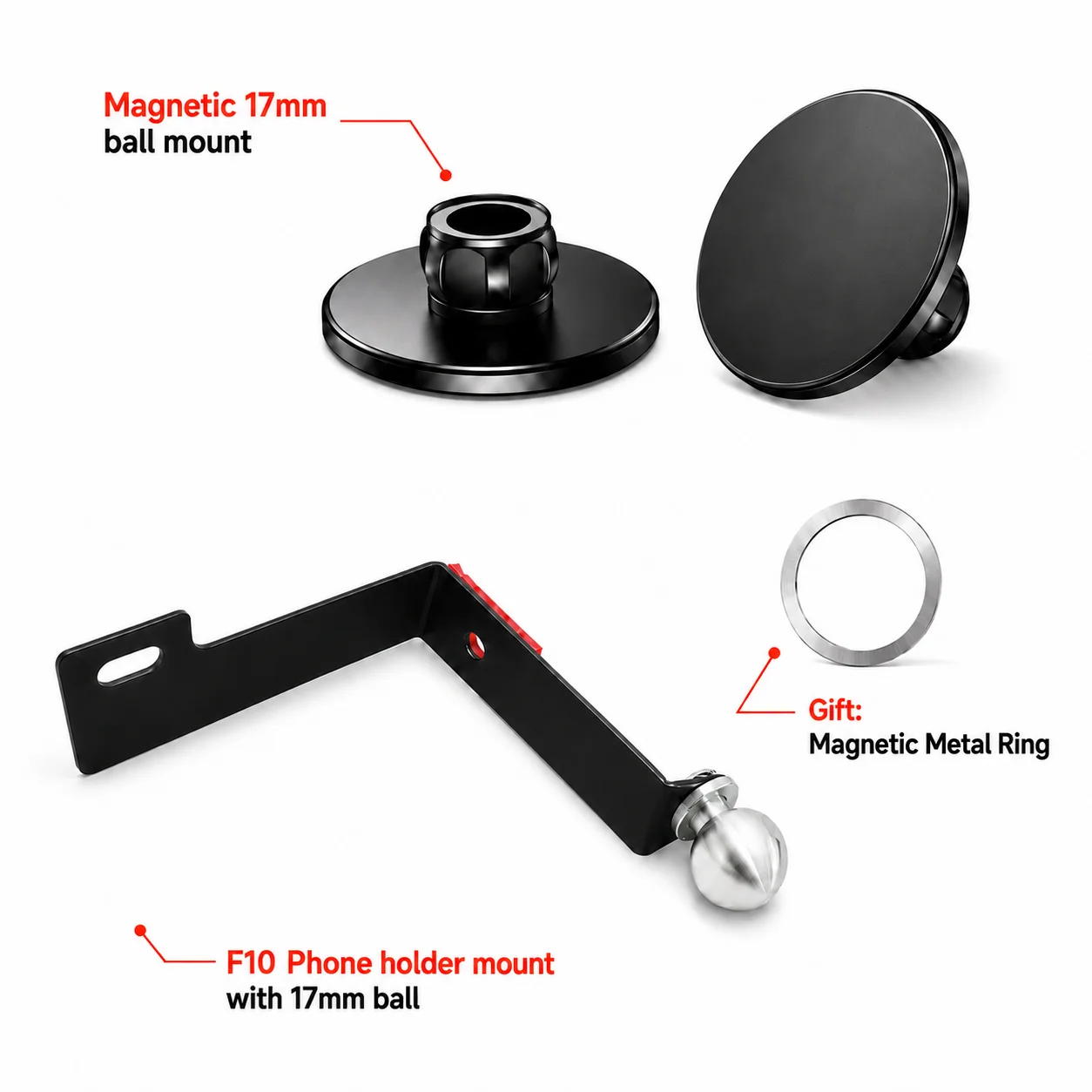 Magnetic Car Phone Holder Mount Bracket For BMW 5 Series F10 F11 LHD 2010-2016 OEM+ Design