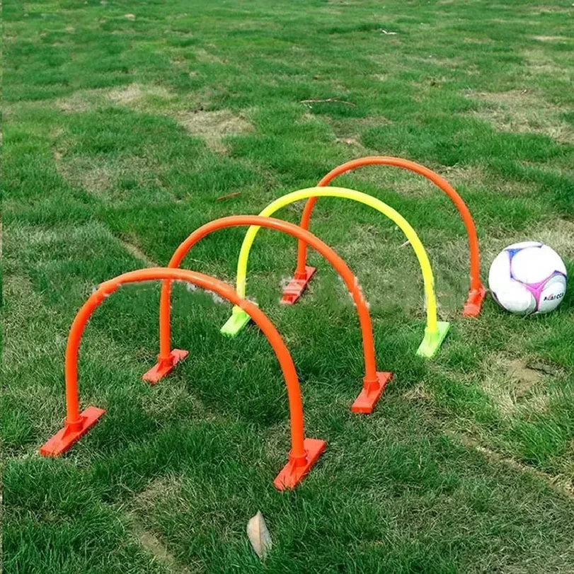 

Mobile Football Arches PVC Training Obstacle Markers Indoor Outdoor Youth Player Passing Skills Training Shooting Goal Equipment