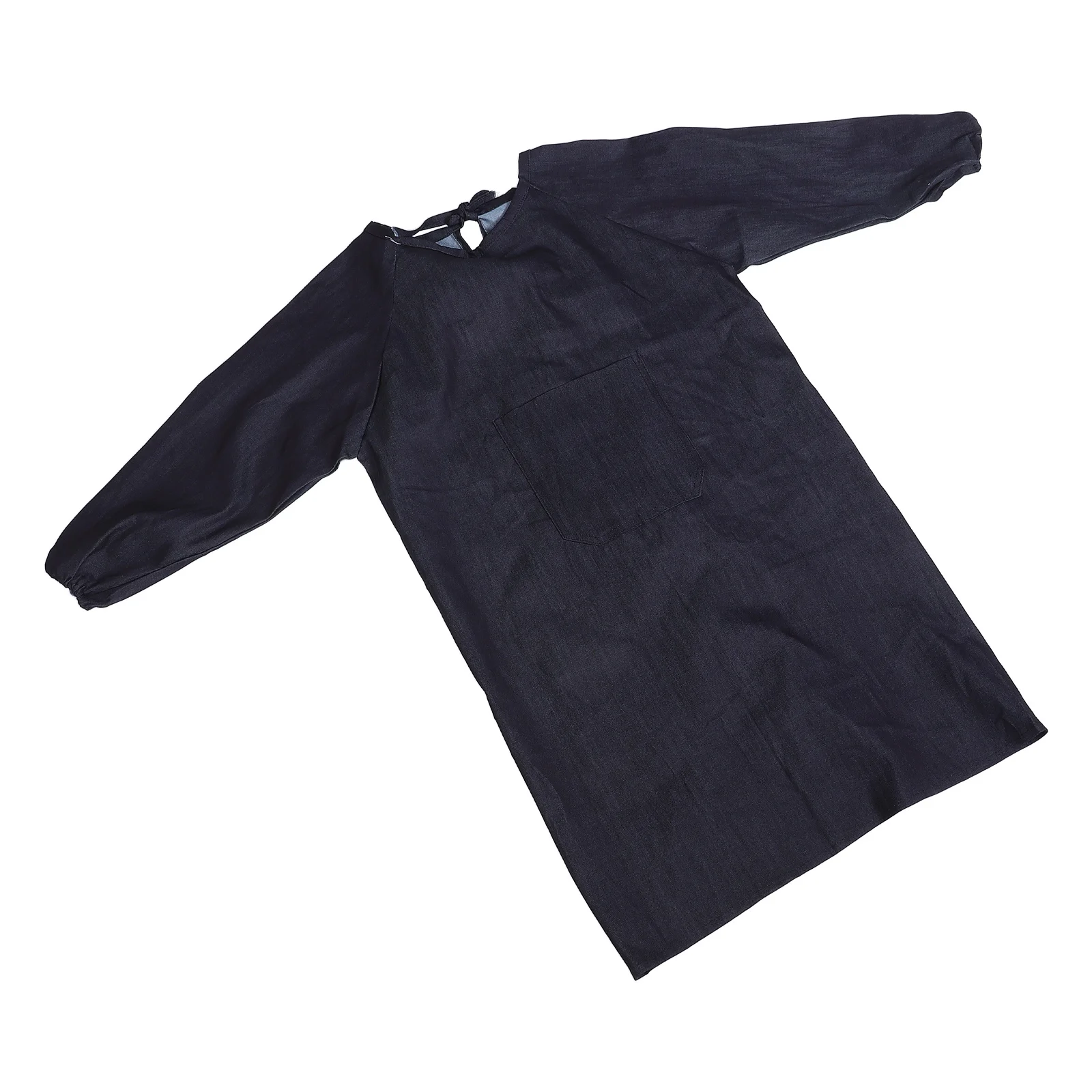 مريلة عمال شديدة التحمل ومضادة للبقع مقاس كبير وأكمام طويلة مع جيوب للطبخ والرسم والحلاق والفنان والمطبخ والتخييم #1