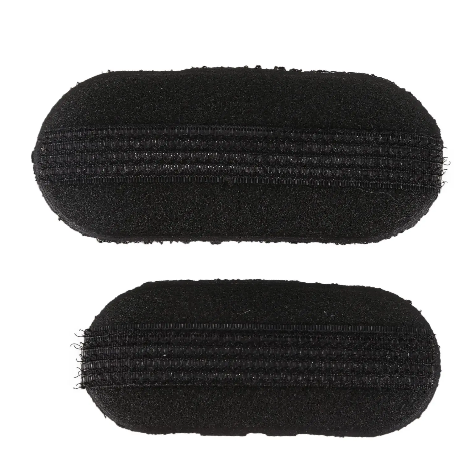 2 Pcs Black Sponge Hair Clip Volume Bumpit Padding Bun Updo