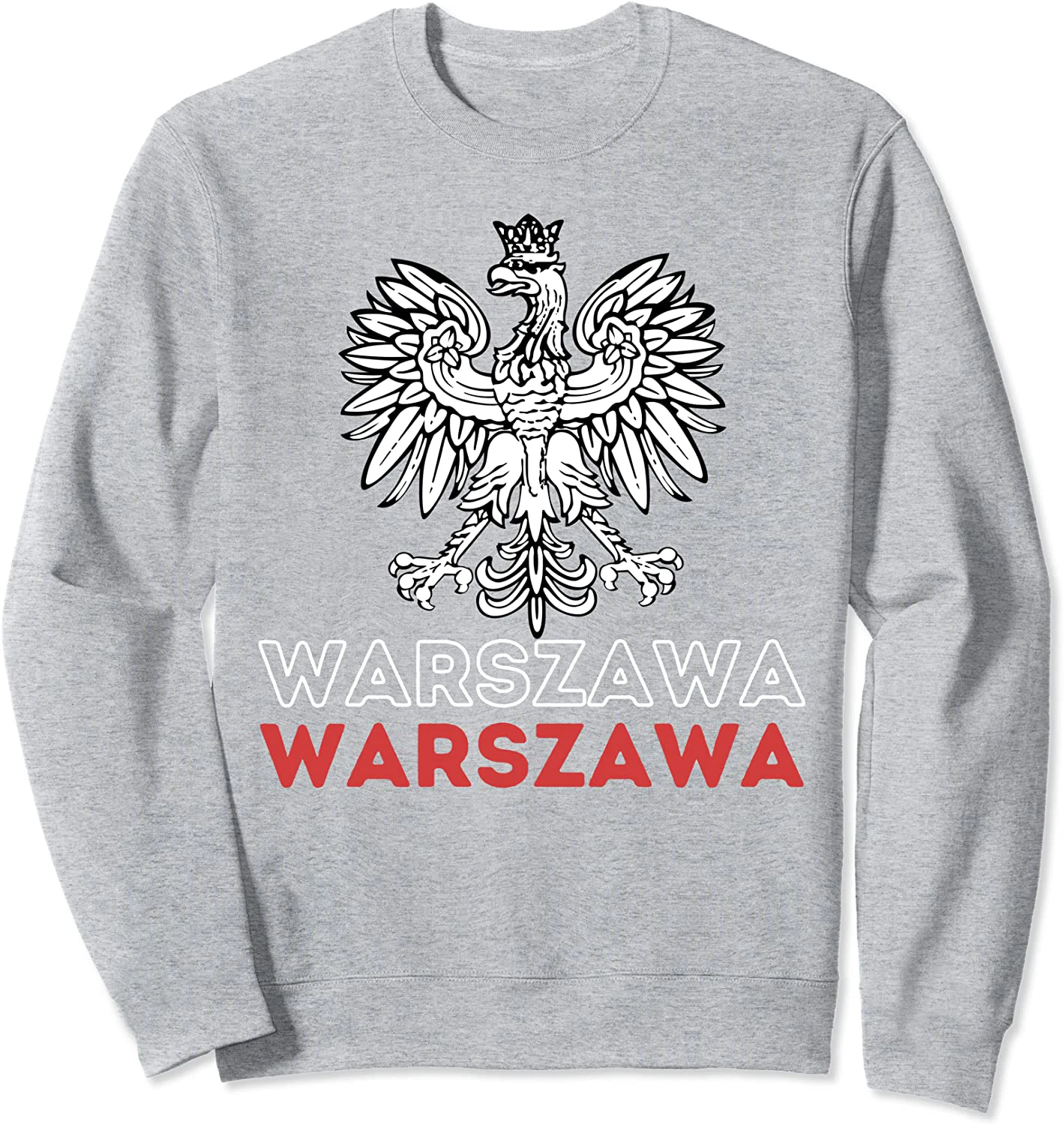 Warszawa Polska Warsaw Poland Eagle Coat of Arms T-Shirt 100% Cotton O-Neck Long Sleeve Casual Mens T-shirt Size S-3XL