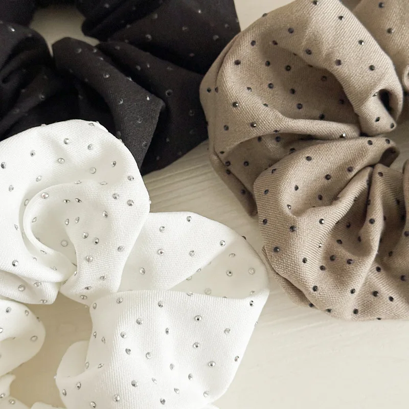 Simple Style Full Of Stars Exquisite Dots Elastic Scrunchie Head Rope For Woman Girls Gentle Temperament Ponytail Scrunchie