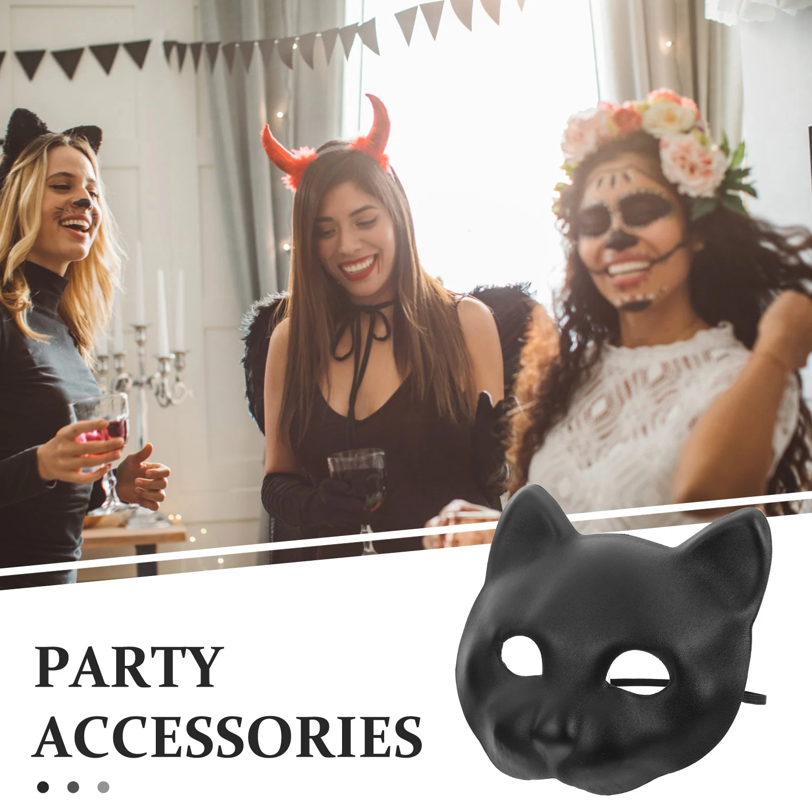 Animal Masquerade Mask Mask Half Face Panther Masquerade Costume Accessory Party Decorative Mask Masquerade Party Mask Masquerad