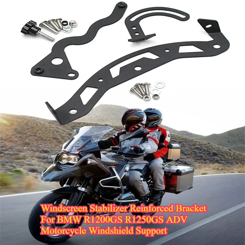 Motorcycle Windscreen Reinforcement Stabilizer Bracket Windshield Support Holder For BMW R1200GS R1250GS ADV Water Bird Modified