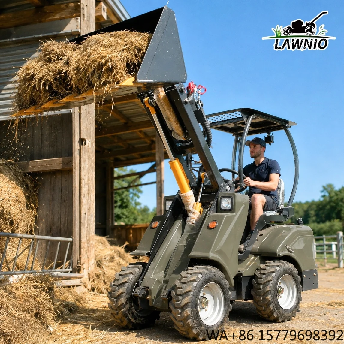 In Stock Telescopic Loader  Hydraulic Steering Telescopic Boom Extension for Fertilizer Handling Telescopic Arm Loader