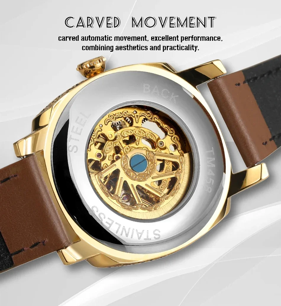 2025 New Designer luxury Brand Couples Watches Steel Skeleton Automatic Movement Leather Men's Women's Wedding Double Wristwatch