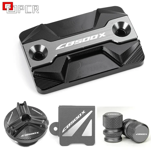 Imagen 2 del producto CB500X accesorios de motocicleta cubierta de depósito de líquido de frenos delantero trasero para HONDA CB 500X CB500 X tapa de llenado de aceite de motor