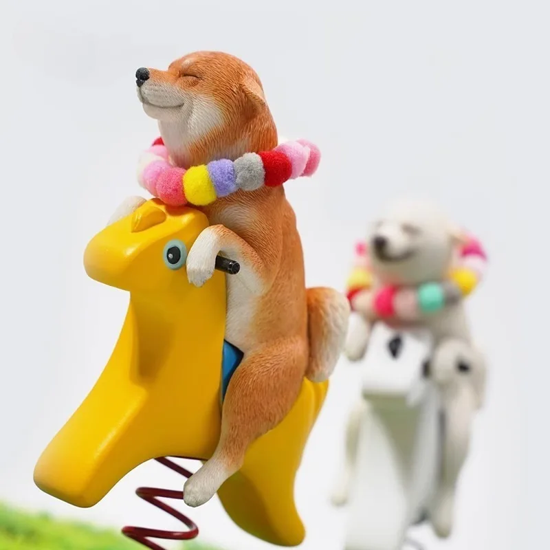 

JXK 1/6 масштаб лошадка-качалка ShibaInu имитация животных модель щенка для 12-дюймовых игрушечных фигурок автомобиля украшение для рабочего стола коллекционировать