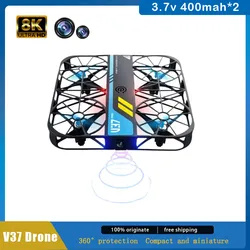 New V37 Mini Grid Drone K HD Camera WiFi FPV Drone Pocket Remote Control Helicopter Quadcopter Easy to Carry Family Toy Gift