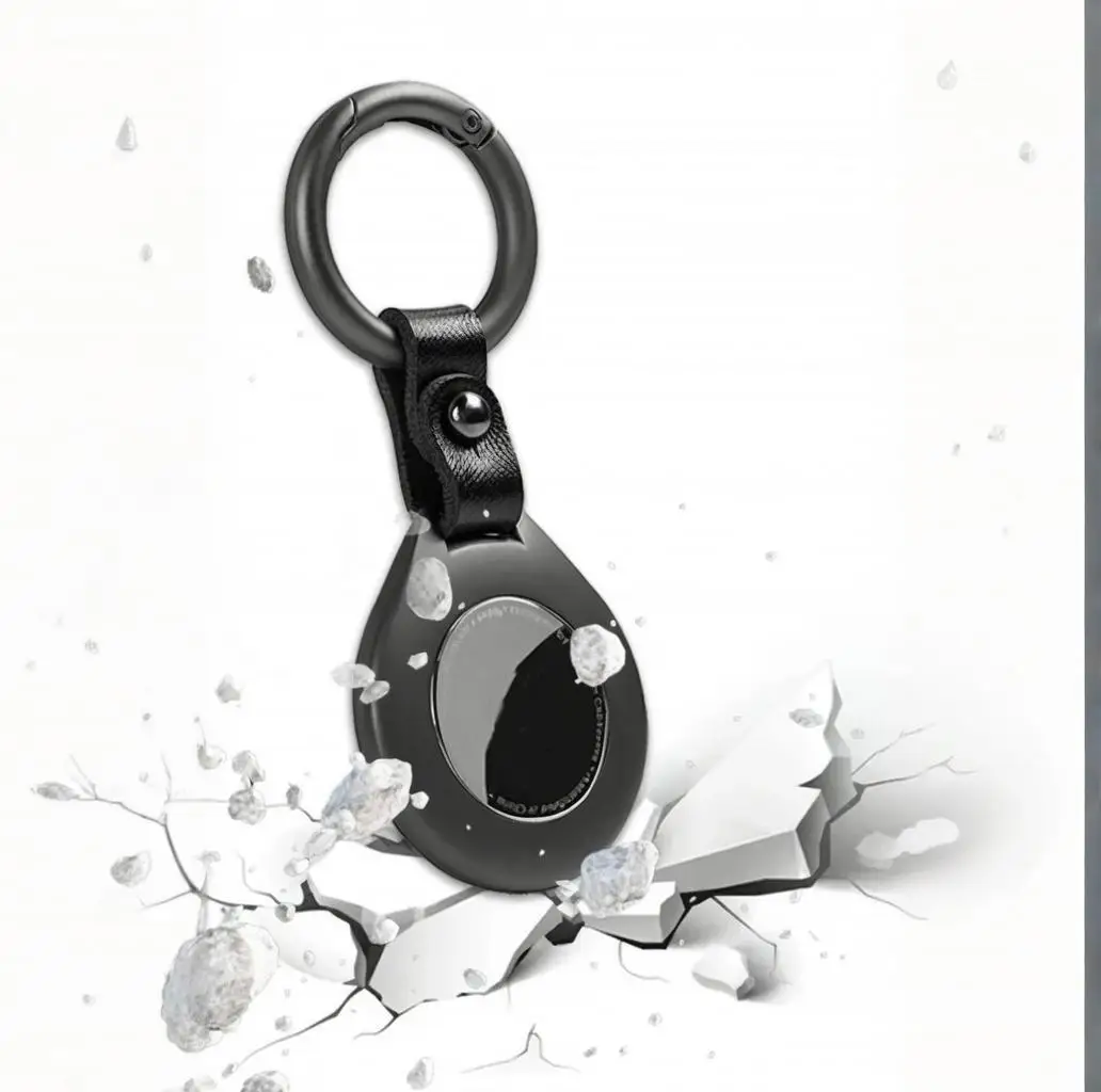 Metal Case for AirTag Holder Keychain Protective Cover Bracket for Air Tag Tracker Key Wallet Bag Luagge Pet Anti-loss