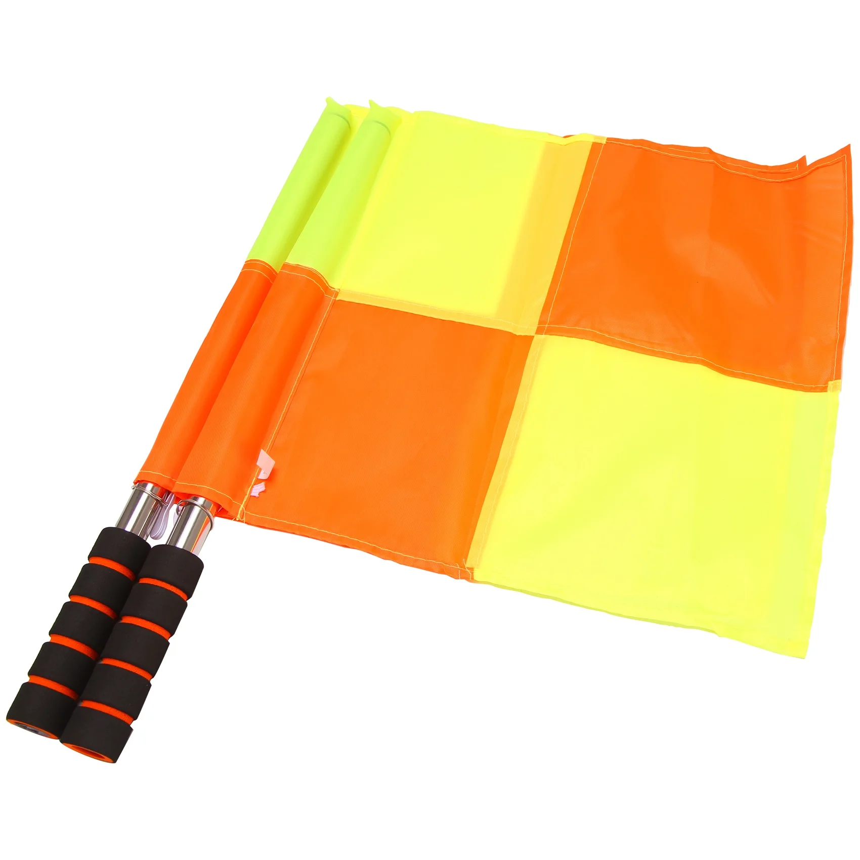 A12E-Soccer Referee Flags With Carrying Bag Football Judge Linesman Sideline Fair Play Sports Match Flags Referee Equipment
