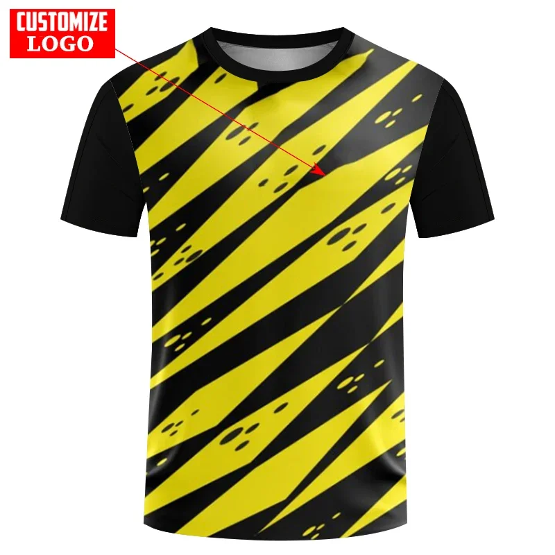 3D Printing Plus Size Men's and Women's T-shirt Fitness Badminton Table Tennis Training Clothing Sports Quick Drying Breathable