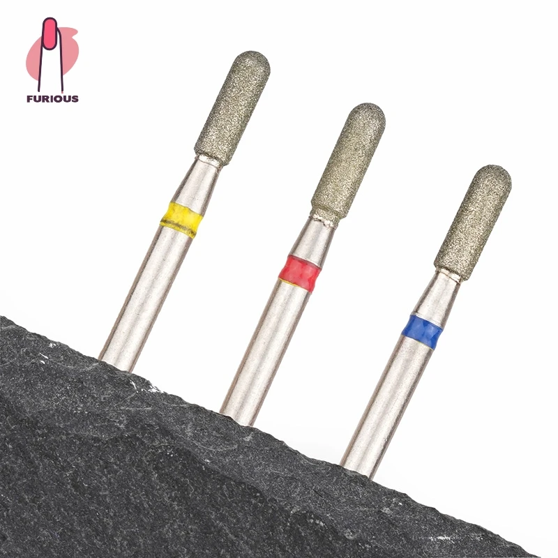 Rounded Top Barrel Diamond Nail Drill Bit Professional Safety Carbide Under Nail Cleaner for Cuticle Dead Skin Nail Prepare