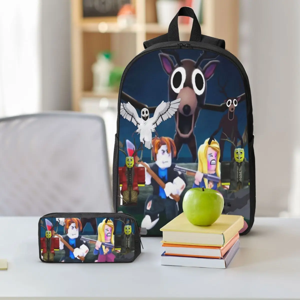 99 Nights In The Forests Kids Backpack Lunch Box Pencil Boxes for Boys Girls Kindergarten Backpacks Schoolbag Bookbag Set