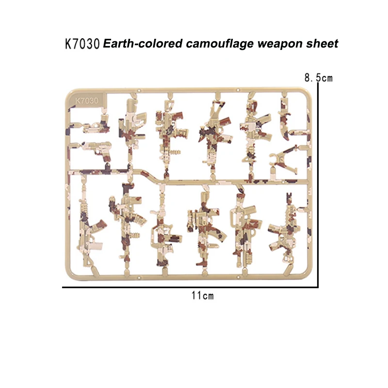 Arma militar acessórios de camuflagem ww2 arma do exército blocos de construção figura tijolos peças montar modelo brinquedos educativos para o presente