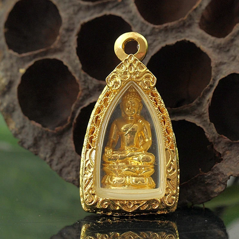 NEW Thailand Temple Efficacious Buddha Pendant Amulet bless safety healthy good luck Recruit wealth all-powerful talisman