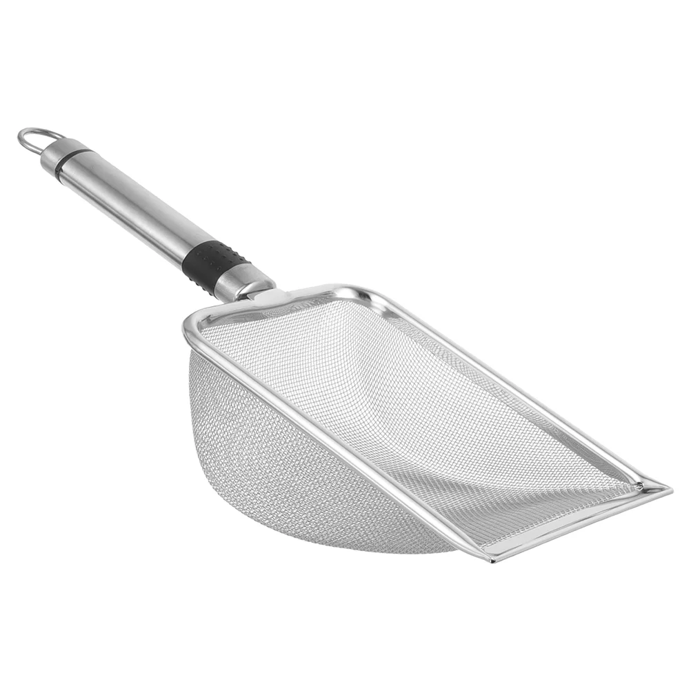 

Stainless Steel Cat Litter Scoop Kitten Sand Sifter Fine Mesh Metal Spoon Child