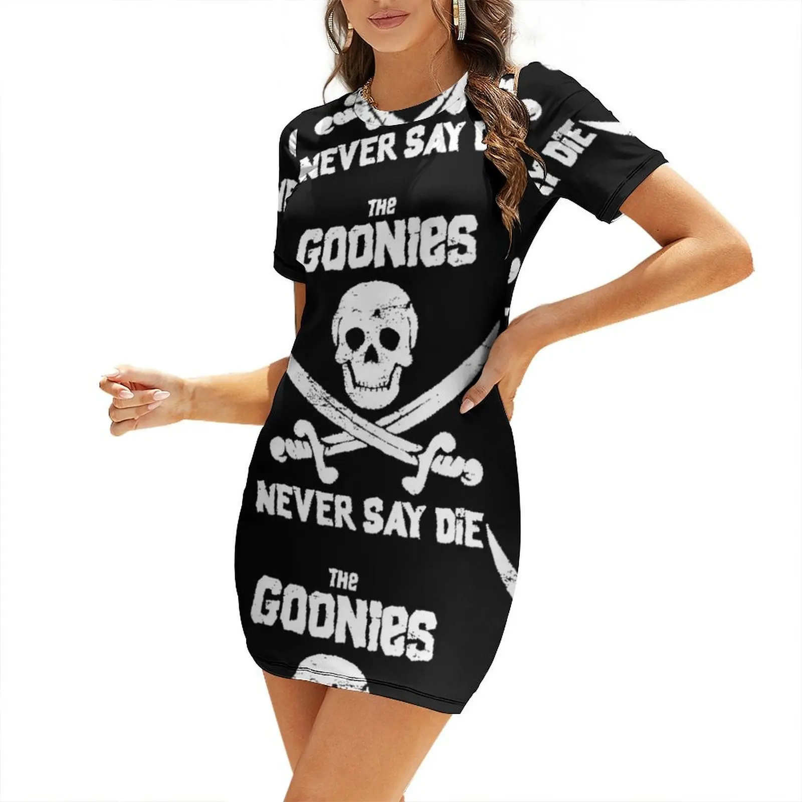 

THE GOONIES NEVER SAY DIE Short Sleeved Dress party dresses woman summer dresses ladies 2025 Aesthetic clothing