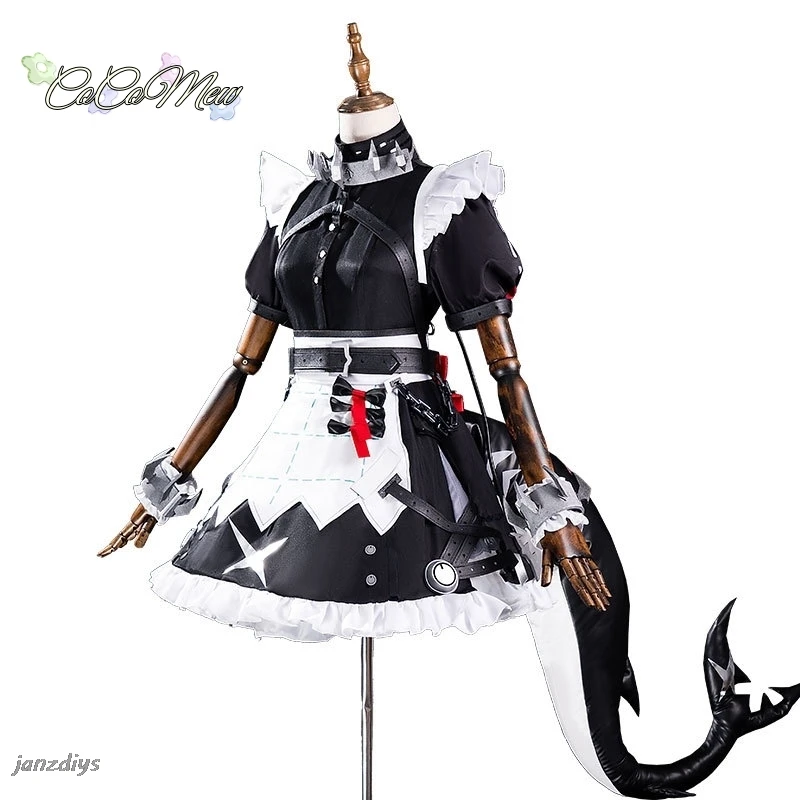 Zenless منطقة صفر إلين جو تأثيري حلي شعر مستعار خادمة فستان موحد الذيل فيكتوريا التدبير المنزلي جديد Eridu هالوين حفلة النساء