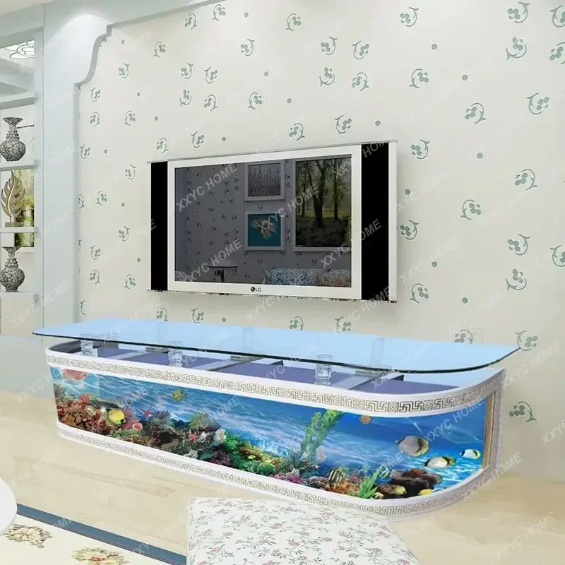 

European TV Cabinet Fish Tank Fashion Simple Living Room Home Medium and Large Aquarium fish tank accessories