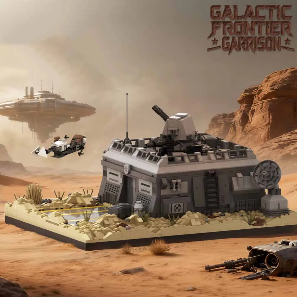 

Movie Games 2386PCS MOC Space War Tatooine Galactic Outpost Station Model kit Assembly Christmas Toy adult Building Blocks Gift