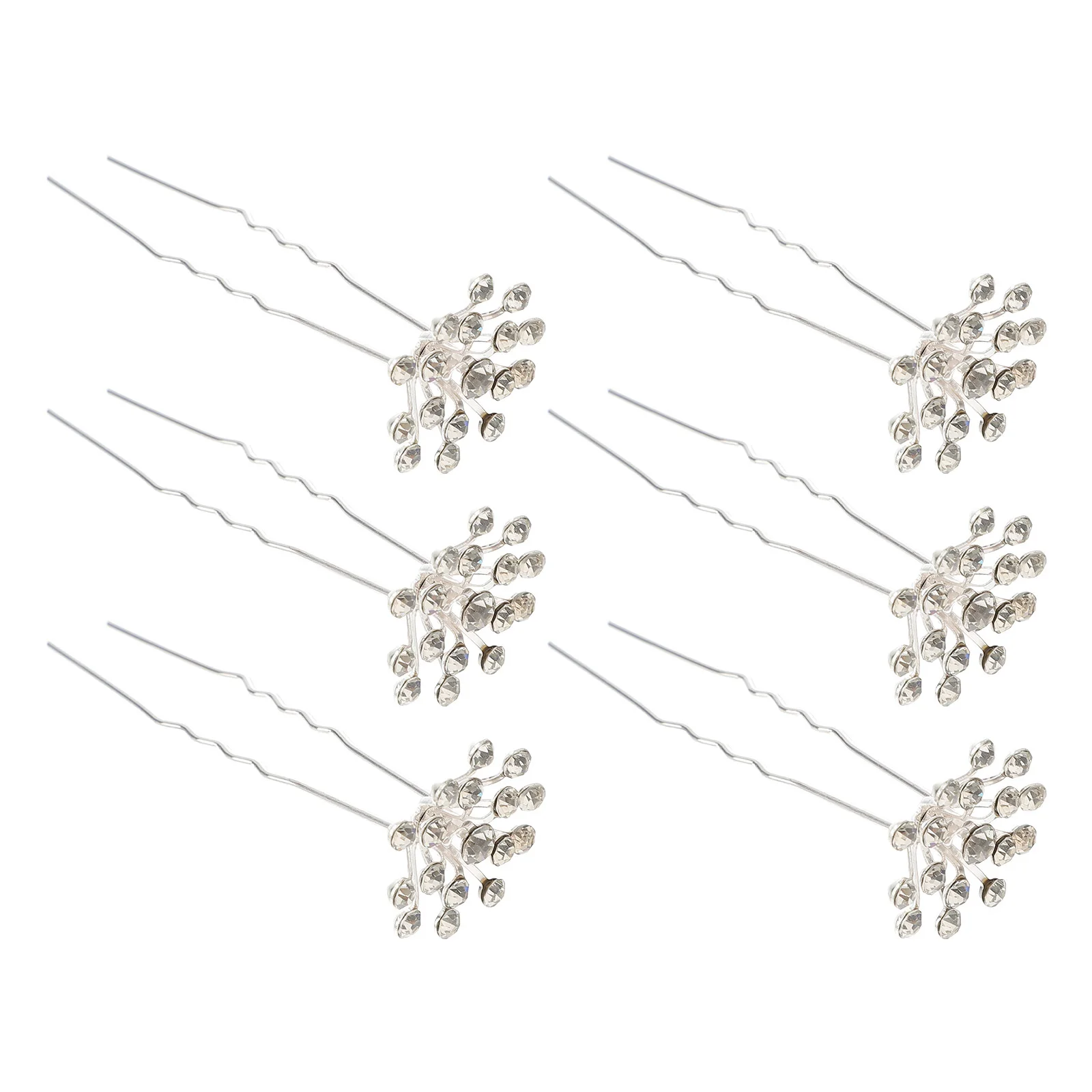 

20pcs Hair Clip U Shaped Gypsophila Bridal Hair Fork For Wedding Party Dance Birthday Event Decor