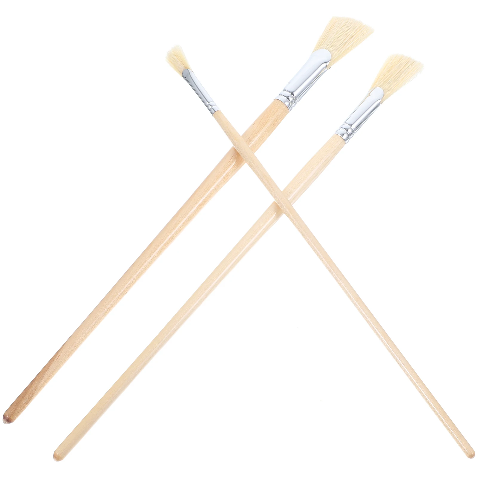 

3pcs Oil Paint Brush Set Stiff Lightweight Compact Ergonomic Handle Watercolor Gouache Acrylic for Artists