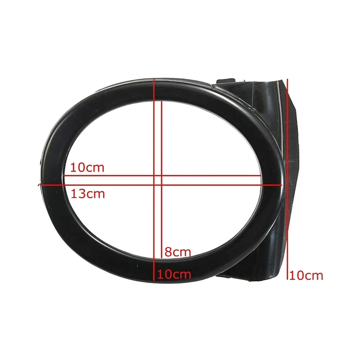 51112695255 51112695256 Black Fog Light Lamp Cover Trim Ring Fit for BMW E46 M3 2001 - 2006