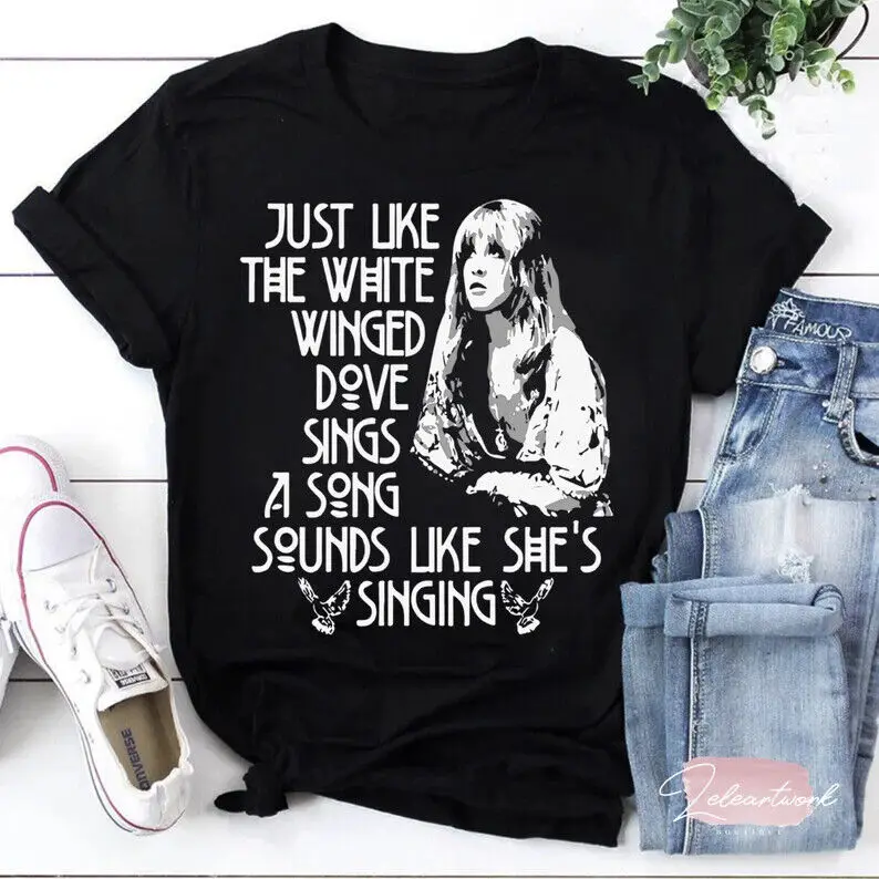 Just Like The White Winged Stevie Nicks Trending T Shirt Fl