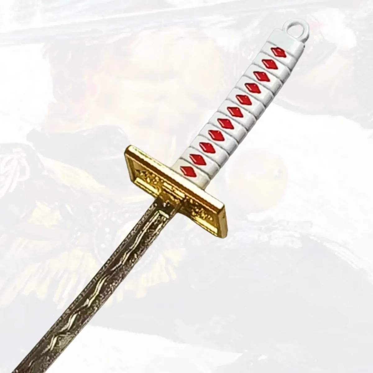 5.9inch Roronoa Zoro Metalen Katana Zwaard Originele Samurai Sabel Japanse Katana Sabel Ninja Mes Cosplay Accessoires Prop Speelgoed