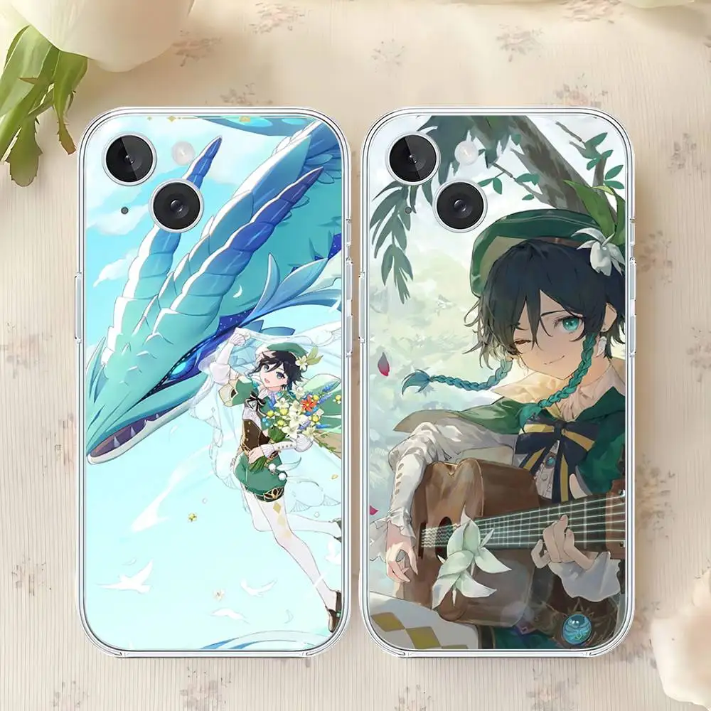 Personaggio del gioco V-Venti Cassa Del Telefono Per Iphone17 16 15 11 13 14 Pro Max 7 8 Plus Xr Xs Max Se2020 12mini Trasparente Cov