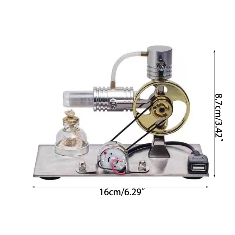 Compact Educational Model Stirling Engine Model Experiment Model Educational Toy Stirling Engine Model for Science Gift