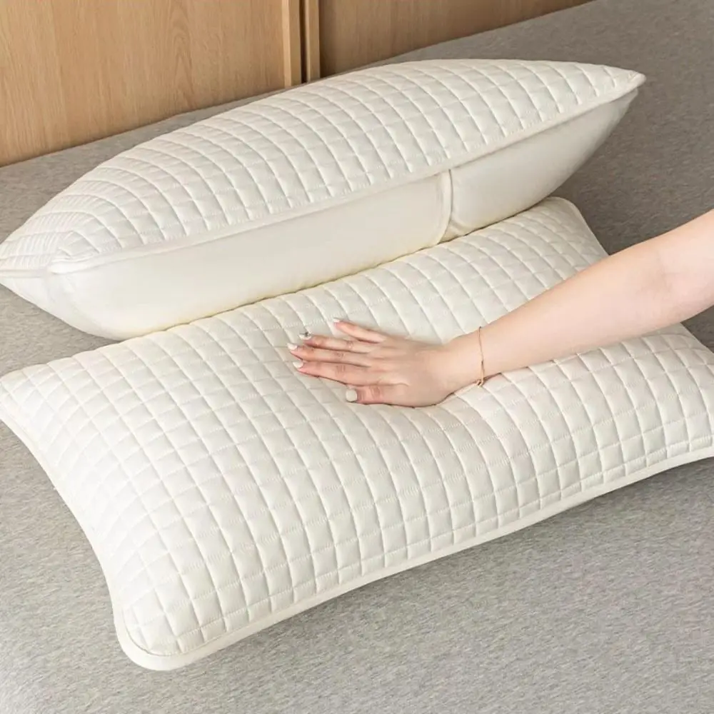 Comfortable Cotton Pillow Cover Head oil Anti Mite Pillow Case Protector Waterproof Isolation layer Pillowcase household