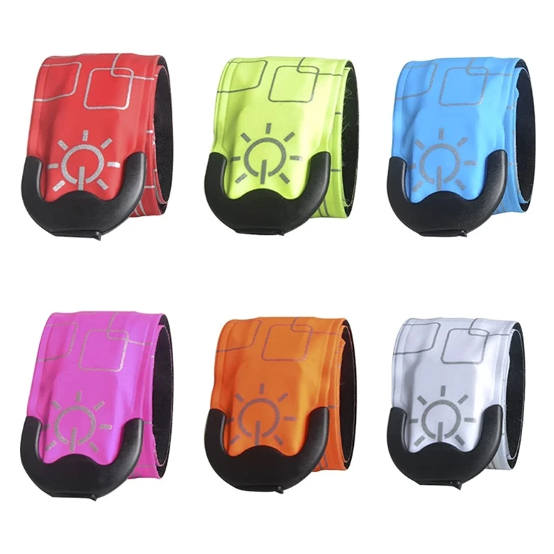 

LED Luminous Night Running Armband Lighting Slap Bracelet Rechargeable Glow Band