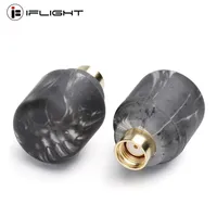 2pcs Crystal RP-SMA LHCP Short Omni Antennas Frequency 5000-6000MHz Interface LHCP RP-SMA for DJI Digital FPV Goggle