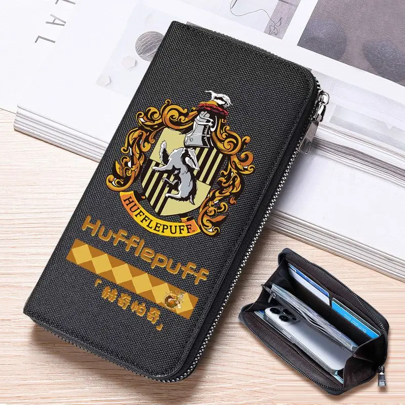 

Anime Model Toys Gifts New Peripheral Card Bag Fashion Change Bag Cartoon Canvas Wallet Long Design Wallet Large Capacity