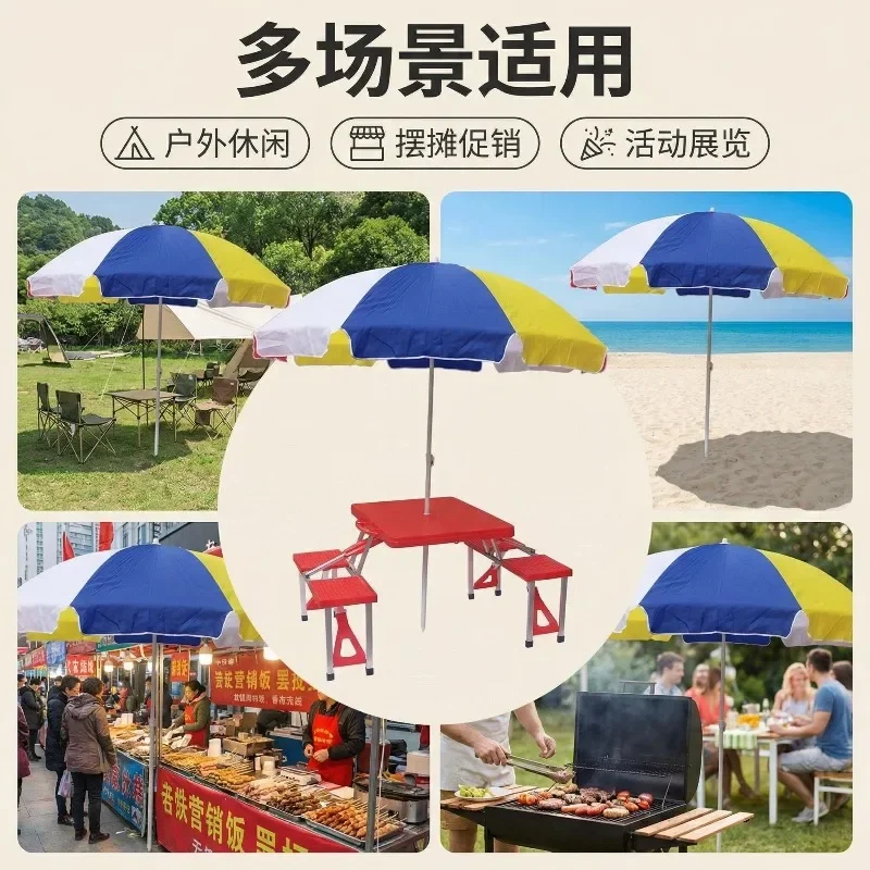 Outdoor sun  Garden  Parasol Beach  UV protection Thickened large  Folding parasol Factory