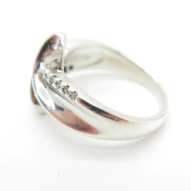 1pcs Fashion Silver Color Irregular Interwoven Twisted X-shaped Design Ring for Women's Daily Wear Jewelry Accessories Gifts