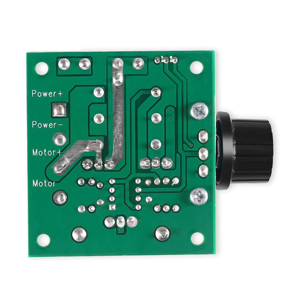 Regulador de velocidad del Motor de CC de 12V-40V, interruptor de Control de velocidad 10a, regulador de voltaje de 13kHz, herramientas de interruptor de Control de velocidad del Motor de Metal ABS, 1 ud.