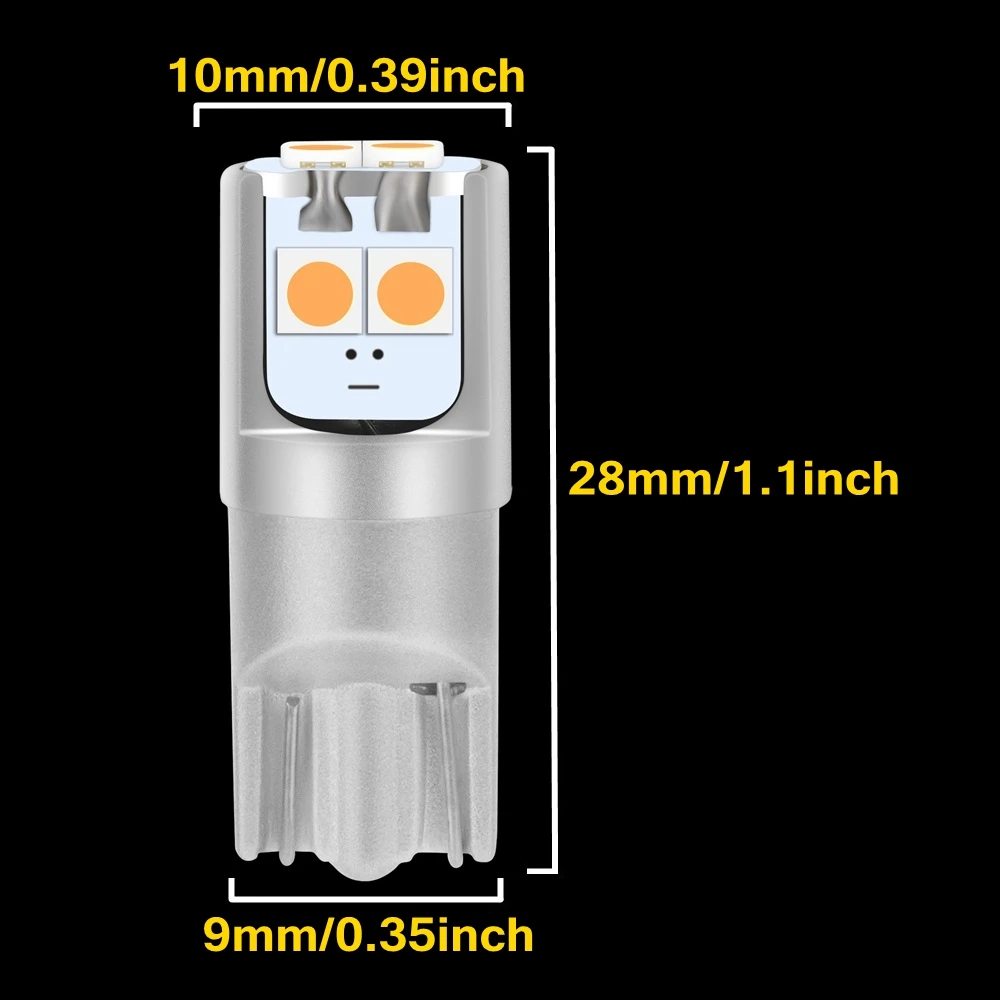 2 قطعة T10 W5W السوبر مشرق عالية الجودة LED أضواء وقوف السيارات سيارة قبة مصابيح القراءة WY5W السيارات بدوره مصابيح جانبية دافئ أبيض أحمر أصفر