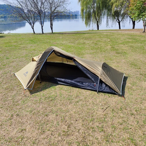 Imagen 2 del producto Tienda de campaña ultraligera para 1 persona, poste de aluminio a prueba de tormenta, adecuada para las cuatro estaciones, tienda para una sola persona