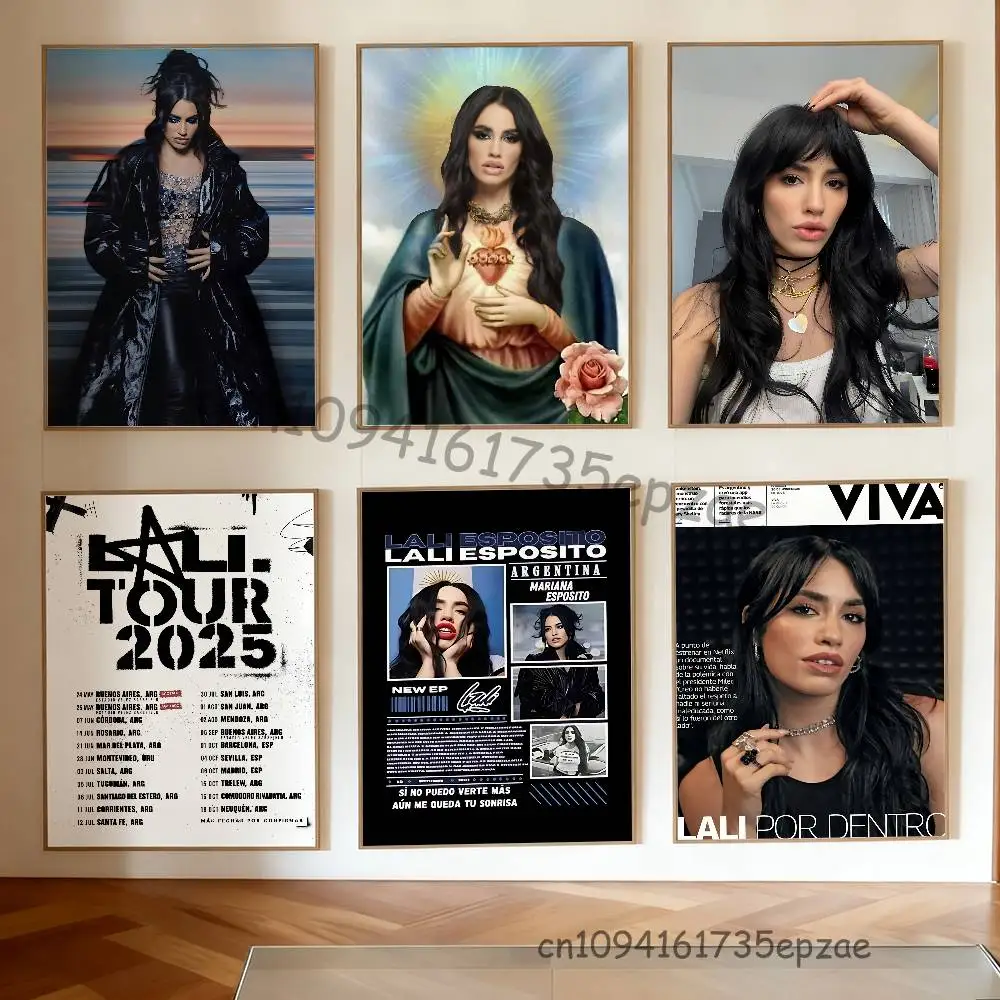 

L-Lali E-Esposito Tour 2025 Poster High Quality Wall Art for Home Office Bedroom Living Room Hallway Bar Perfect Gift
