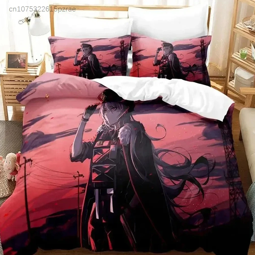 Kawaii Anime Arknights Bedding Set For Bedroom Soft Modern Bedspreads Comefortable Kids Duvet Cover Quilt Cover And Pillowcase 5