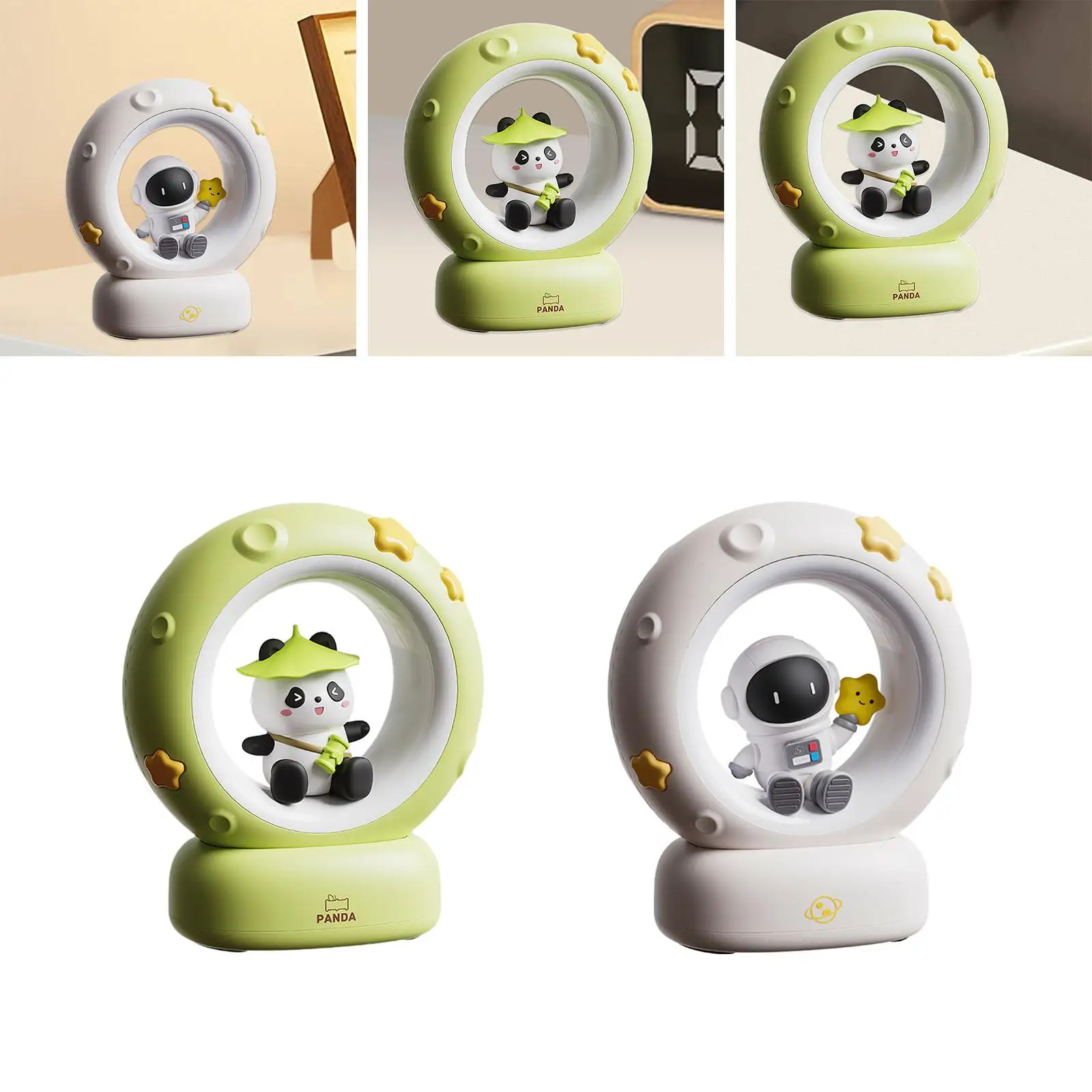 Cute LED Night Light for Kids, Desk Ornamento, Tap Control, Decoração para casa, Bedside Lamp, Banheiro, Escritório, Estante